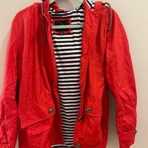 BRAND NEW red rain jacket